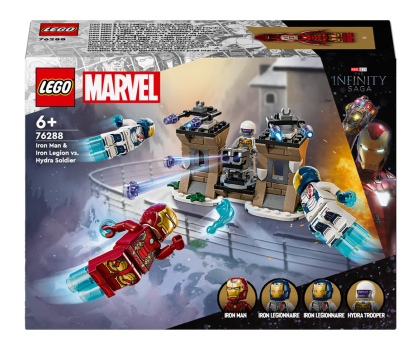 Klocki LEGO® LEGO Marvel 76288 Iron Man i Iron Legion kontra żołnierz Hydry